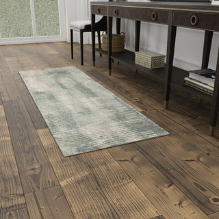 Eden Modern Abstract - Green/Ivory/Brown