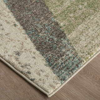 Eden Modern Color Block - Ivory/Blue/Green