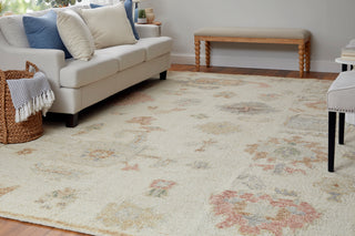 Grafton Transitional Floral & Botanical - Ivory/Orange/Gray