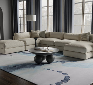 Kawai Modern Abstract - Green/Blue/Ivory