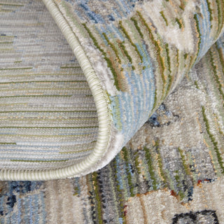Melrose Traditional Floral & Botanical - Green/Ivory/Blue