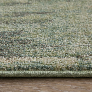 Eden Modern Abstract - Green/Ivory/Brown