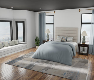 lifestyle The Rug Corner Feizy Azure Modern Watercolor - Ivory/Gray/Blue  Azure Modern Watercolor - Ivory/Gray/Blue