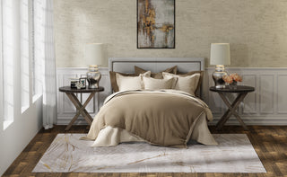 The Rug Corner Feizy Waldor Modern Abstract - Taupe/Brown/Silver  
