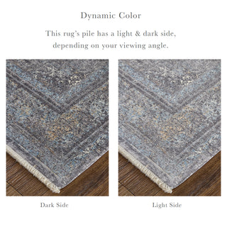 Sarrant Transitional Medallion - Gray/Silver/Ivory