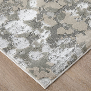 The Rug Corner Feizy Micah Modern Abstract - Silver/Gray/White  Micah Modern Abstract - Silver/Gray/White