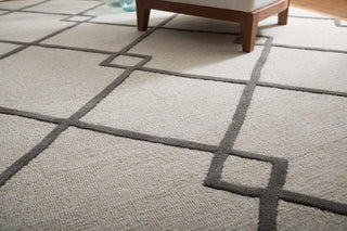 Kimball Transitional Trellis & Lattice - Ivory/Gray/Tan