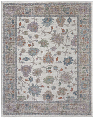 The Rug Corner Feizy Dartmouth Transitional Floral & Botanical - Ivory/Brown/Blue  