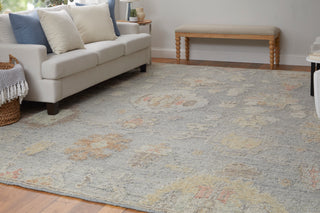 Grafton Transitional Floral & Botanical - Blue/Gray/Yellow