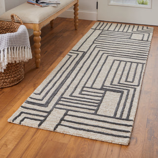 The Rug Corner Feizy Gansett Modern Geometric - Tan/Brown  Gansett Modern Geometric - Tan/Brown