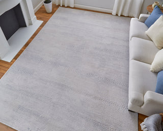 Prasad Modern Distressed - Ivory/Silver/Gray