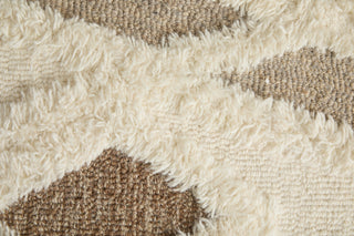 The Rug Corner Feizy Anica Transitional Geometric - Ivory/Taupe/Brown  