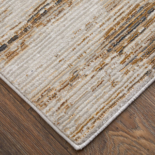The Rug Corner Feizy Deja Modern Distressed - Ivory/Brown/Tan  