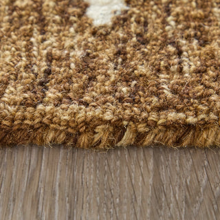 The Rug Corner Feizy Wallace Transitional Medallion - Brown/White  Wallace Transitional Medallion - Brown/White