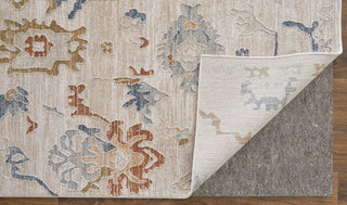 The Rug Corner Feizy Pasha Transitional Floral & Botanical - Ivory/Blue/Gold  