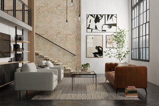 The Rug Corner Feizy Kimball Transitional Trellis & Lattice - Gray/Taupe/Tan  
