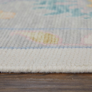 The Rug Corner Feizy Karina Transitional Floral & Botanical - Ivory/Orange/Blue  