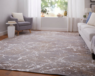 Pryor Modern Abstract - Taupe/Brown/White