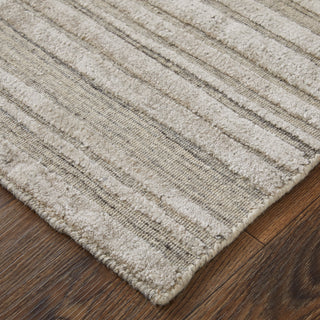 The Rug Corner Feizy Elias Modern Abstract - Brown/Blue/Tan  