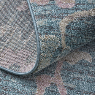 Dartmouth Transitional Abstract - Blue/Ivory/Pink
