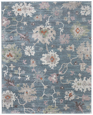 Dartmouth Transitional Abstract - Blue/Ivory/Pink