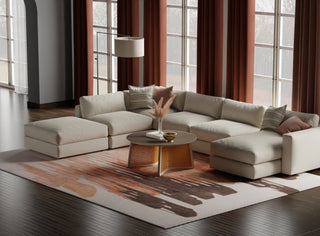 Anya Transitional Abstract - Red/Brown/Orange
