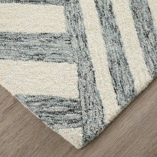 Wallace Modern Geometric - Gray/Ivory