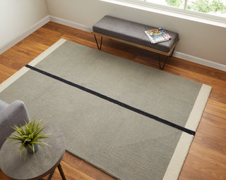 Maguire Transitional Abstract - Taupe/Black