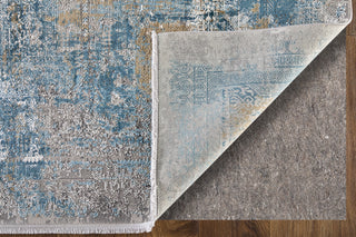 The Rug Corner Feizy Cadiz Modern Abstract - Blue/Gray/Gold  