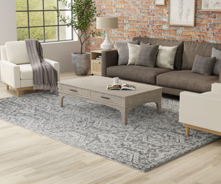 Belfort Traditional Geometric - Gray/White