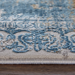 The Rug Corner Feizy Cadiz Modern Abstract - Blue/Gray/Gold  