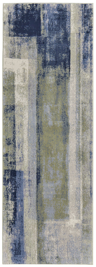 Clio Modern Abstract - Blue/Green/Ivory