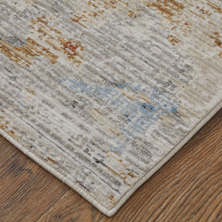 The Rug Corner Feizy Sonora Modern Abstract - Ivory/Blue/Red  