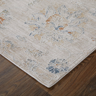 The Rug Corner Feizy Pasha Transitional Floral & Botanical - Taupe/Ivory/Blue  Pasha Transitional Floral & Botanical - Taupe/Ivory/Blue