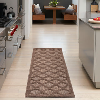 The Rug Corner Nourison Home Easy Care NES01 BROWN Area Rugs  