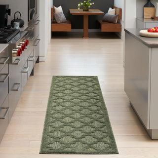 The Rug Corner Nourison Home Easy Care NES01 GREEN Area Rugs  