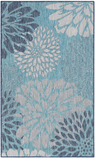 The Rug Corner Nourison Home Garden Oasis GOA06 NAVY Area Rugs  