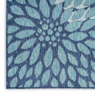 The Rug Corner Nourison Home Garden Oasis GOA06 NAVY Area Rugs  