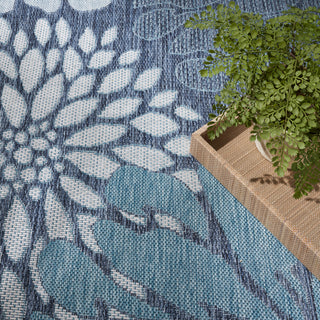 The Rug Corner Nourison Home Garden Oasis GOA06 NAVY Area Rugs  