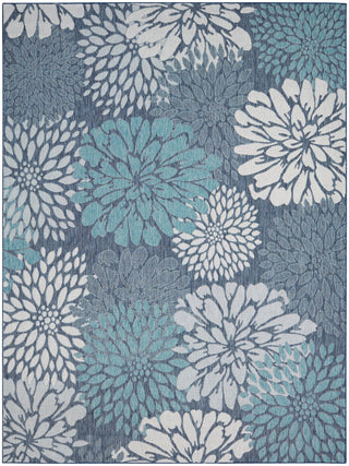 The Rug Corner Nourison Home Garden Oasis GOA06 NAVY Area Rugs  