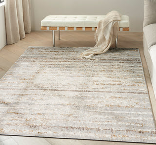 The Rug Corner Calvin Klein Calvin Klein Compass - Ivory/Rust Area Rug CMP01  