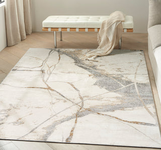 The Rug Corner Calvin Klein Calvin Klein Compass - Ivory/Multi Area Rug CMP04  