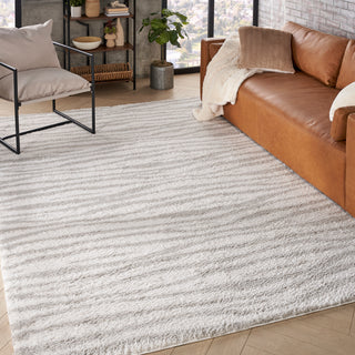 Nourison Home - Modern Shag Ivory/Green Area Rug MMD05