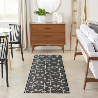 The Rug Corner Nourison Home Horizon Indoor/Outdoor 2' x 3' Black Area Rug Horizon Indoor/Outdoor HOZ01 BLACK Area Rugs  