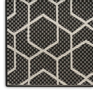 The Rug Corner Nourison Home Horizon Indoor/Outdoor 2' x 3' Black Area Rug Horizon Indoor/Outdoor HOZ01 BLACK Area Rugs  