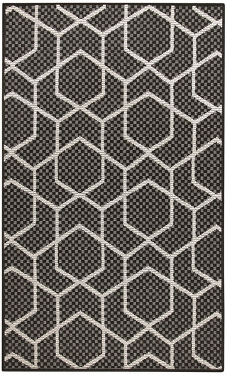 The Rug Corner Nourison Home Horizon Indoor/Outdoor 2' x 3' Black Area Rug Horizon Indoor/Outdoor HOZ01 BLACK Area Rugs  