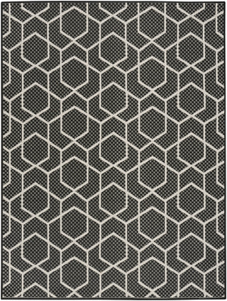 The Rug Corner Nourison Home Horizon Indoor/Outdoor 2' x 3' Black Area Rug Horizon Indoor/Outdoor HOZ01 BLACK Area Rugs  