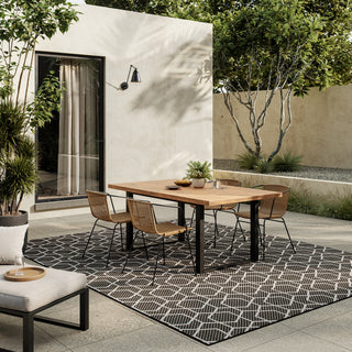 The Rug Corner Nourison Home Horizon Indoor/Outdoor 2' x 3' Black Area Rug Horizon Indoor/Outdoor HOZ01 BLACK Area Rugs  