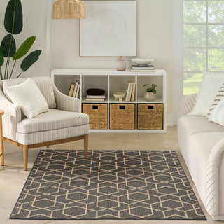 The Rug Corner Nourison Home Horizon Indoor/Outdoor HOZ01 CHARC Area Rugs  