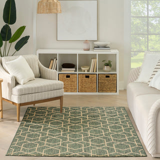 The Rug Corner Nourison Home Horizon Indoor/Outdoor HOZ01 GREEN Area Rugs  